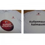 Vodafone -T-shirt Baskı